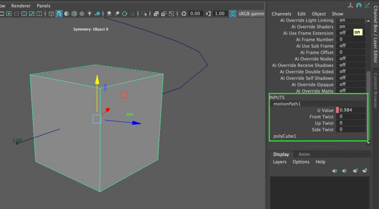 Create an animation that follows a path in Maya - John Player