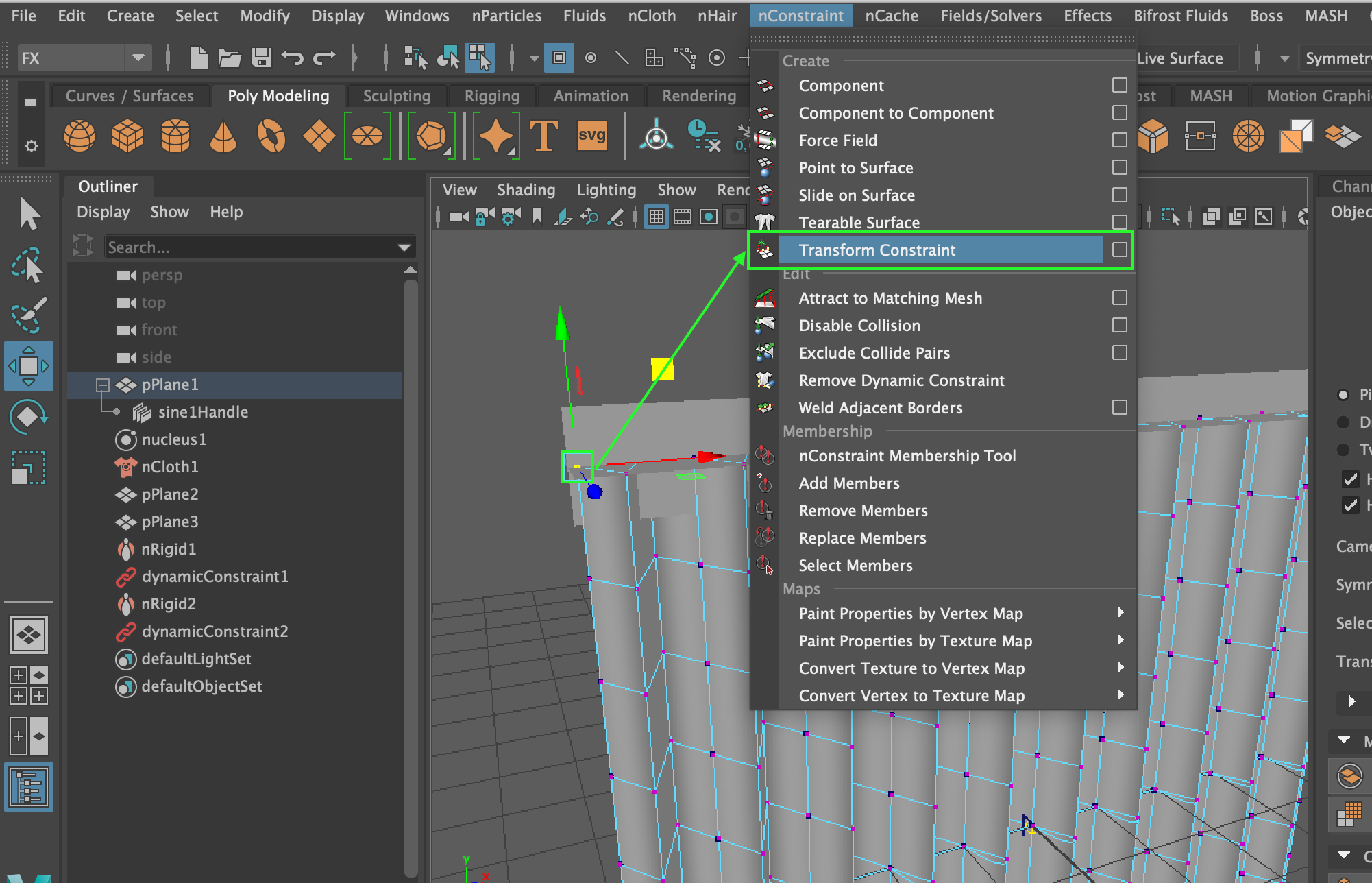 How to create sliding curtains in AutoDesk Maya - John Player